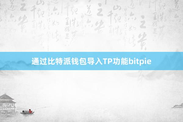 通过比特派钱包导入TP功能bitpie