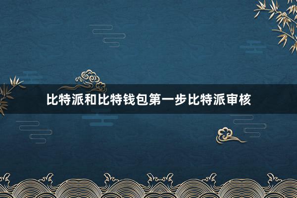 比特派和比特钱包第一步比特派审核