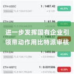 进一步发挥国有企业引领带动作用比特派审核