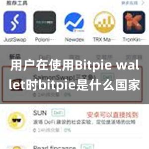 用户在使用Bitpie wallet时bitpie是什么国家