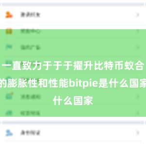 一直致力于于于擢升比特币蚁合的膨胀性和性能bitpie是什么国家