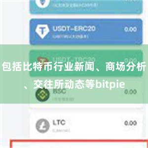 包括比特币行业新闻、商场分析、交往所动态等bitpie